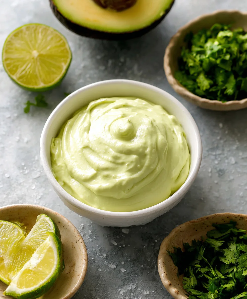 Creamy Avocado Crema Recipe - Tacos Salads Easy