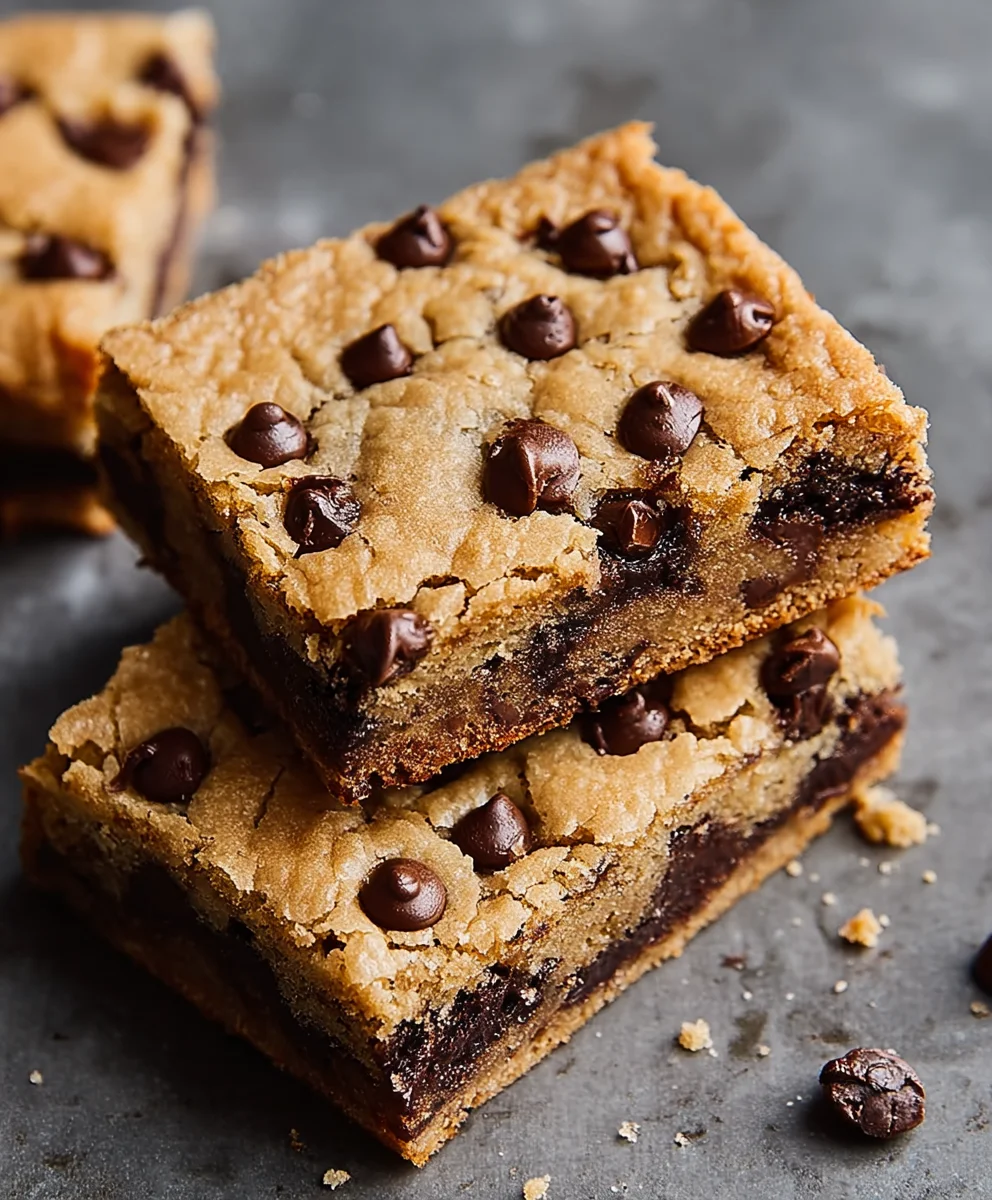 Easy Chocolate Chip Cookie Bars-Best Recipe