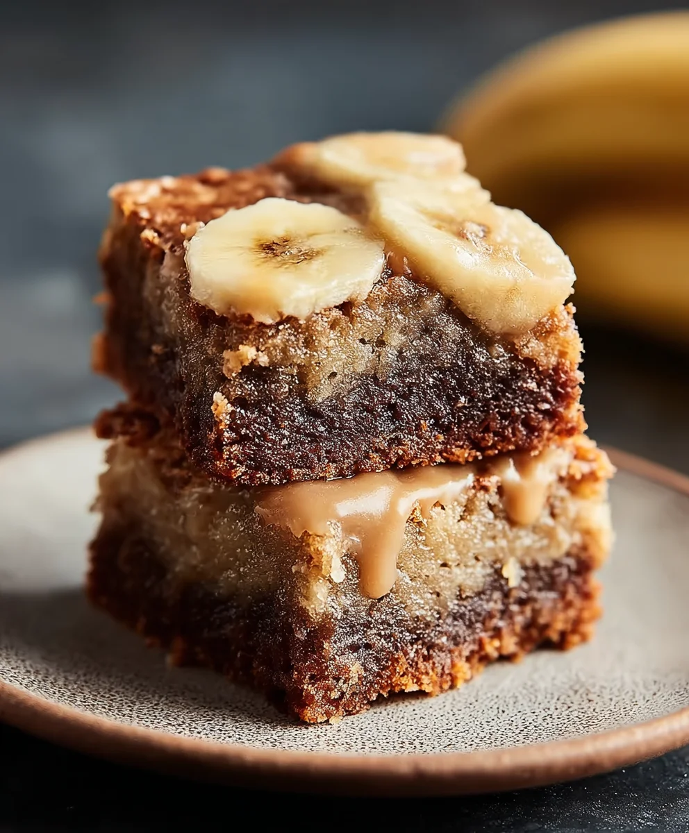 Fudgy Banana Brownies-Easy Homemade Treat