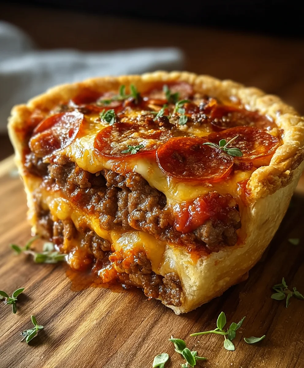Pizza Burger Pie-The Ultimate Delicious Fusion