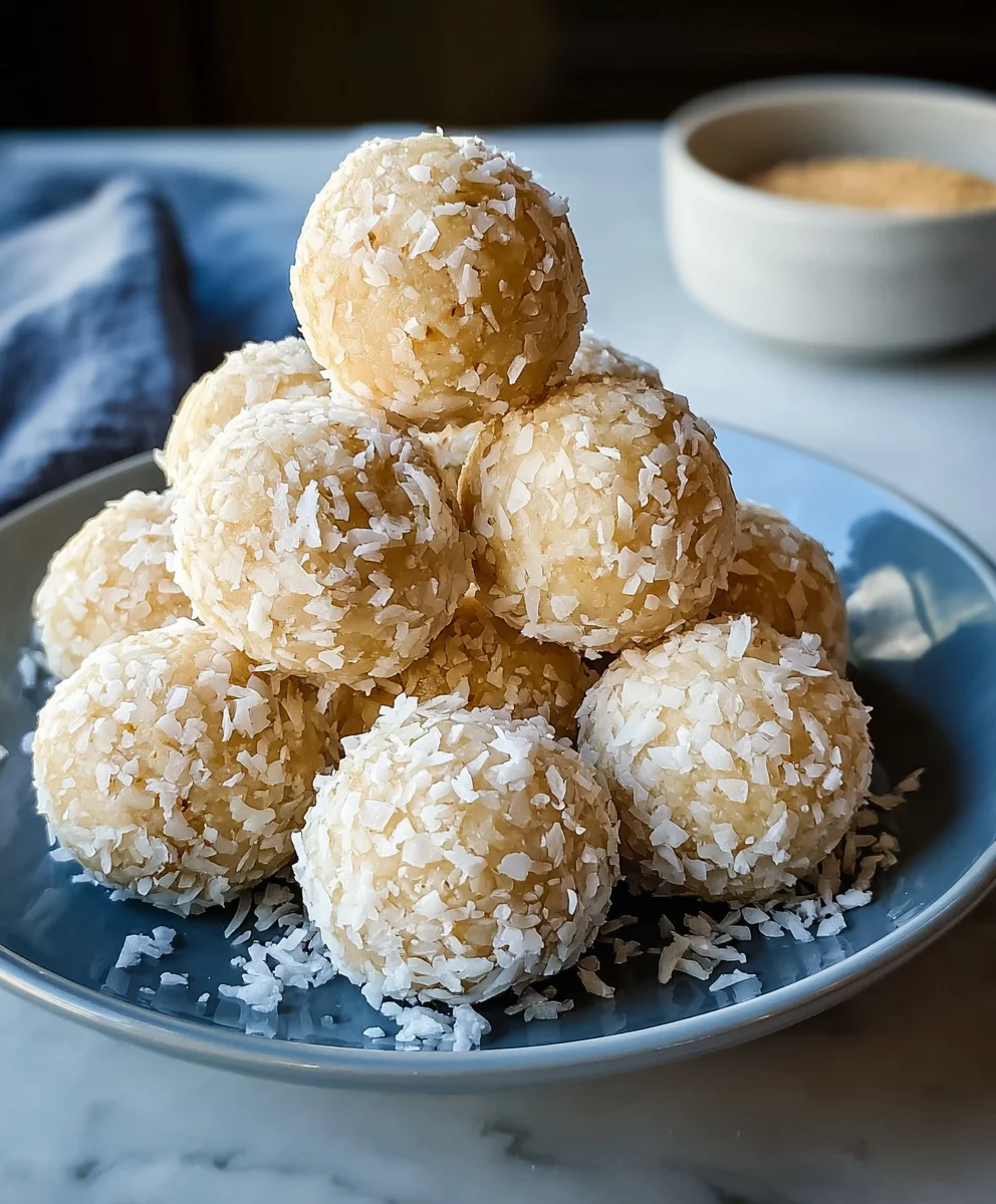 Lemon Coconut Protein Balls-Easy No-Bake Treat