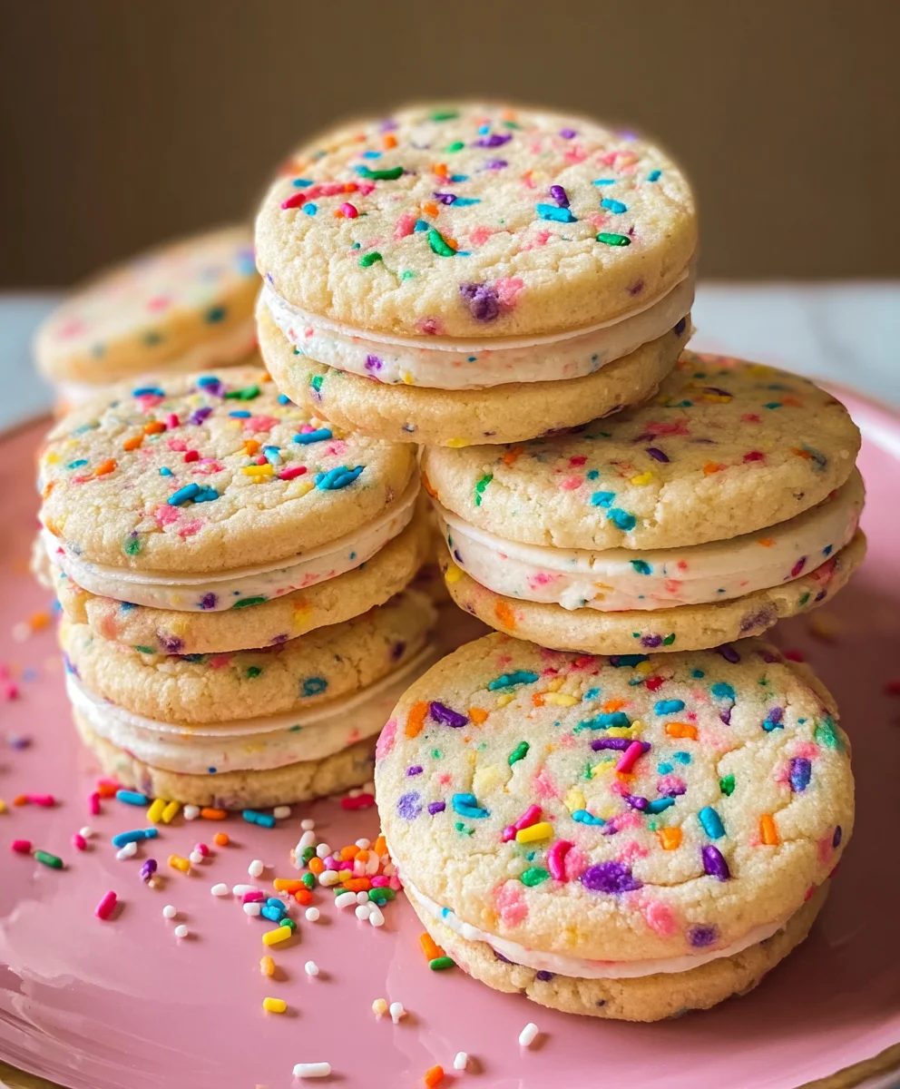 Funfetti Sandwich Cookies-Easy Festive Treat