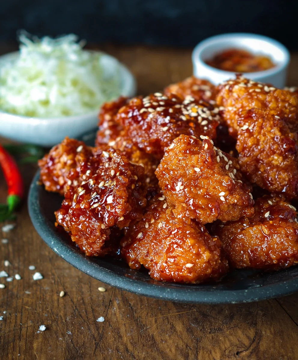 Korean Fried Chicken Yangnyeom-Style Recipe