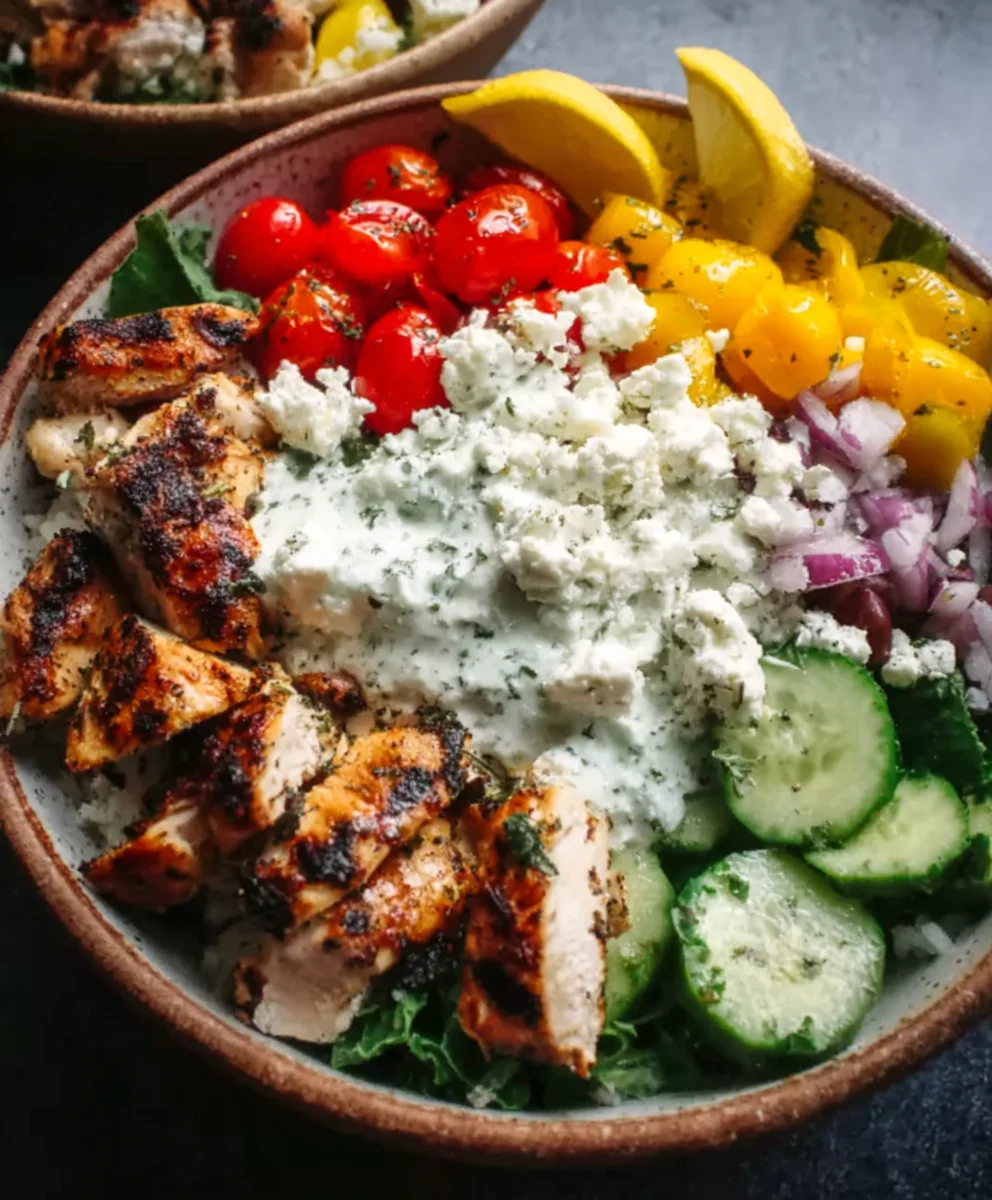 Greek Chicken Bowls- Fresh & Flavorful Meal Prep