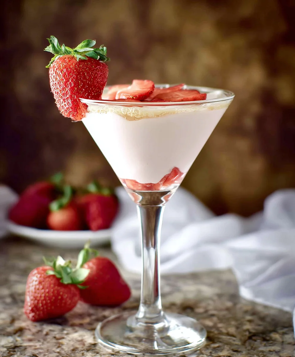 Strawberry Shortcake Martini-Sweet Drink Recipe