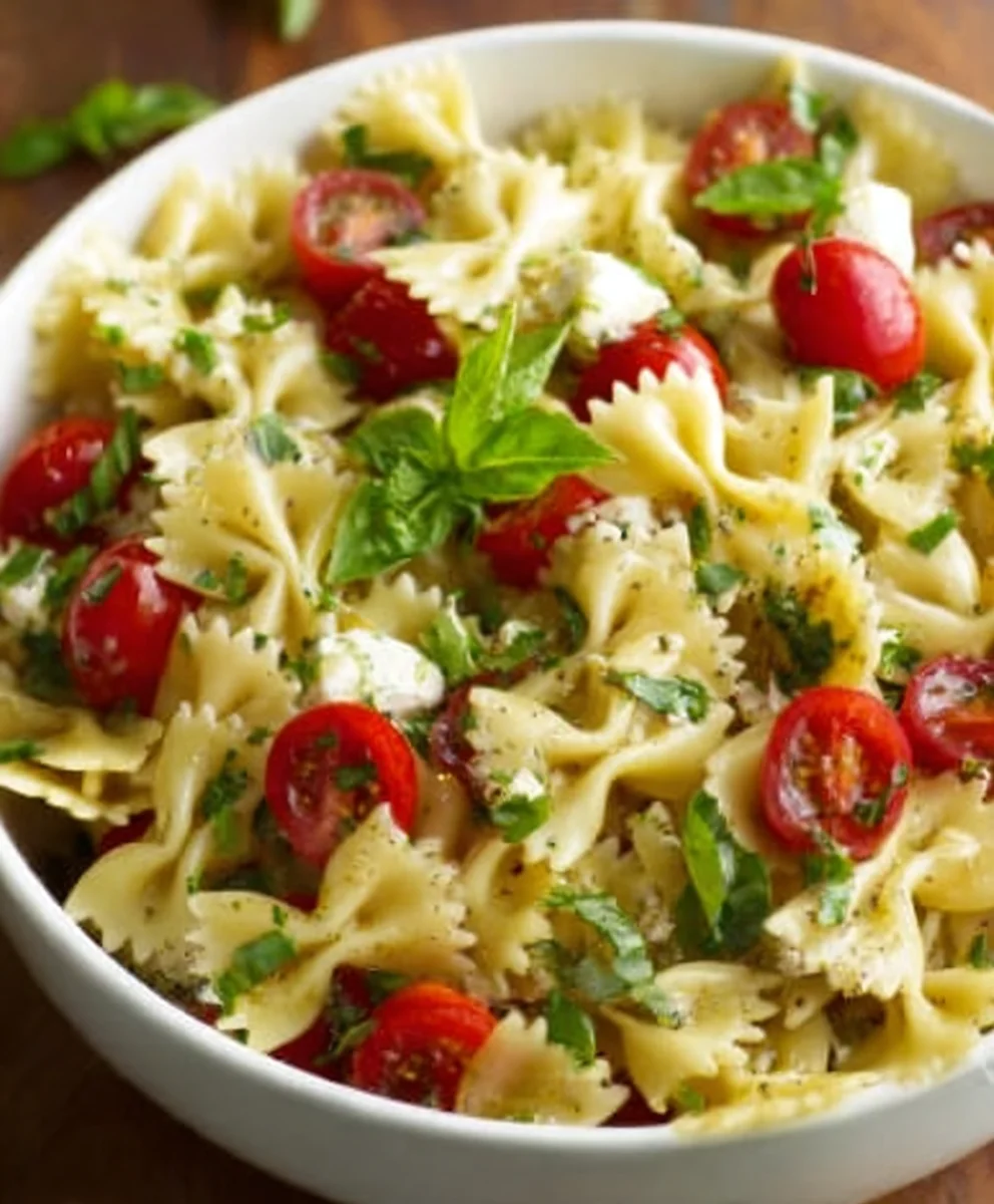Easy Bow Tie Pasta Salad Recipe- A Crowd Favorite