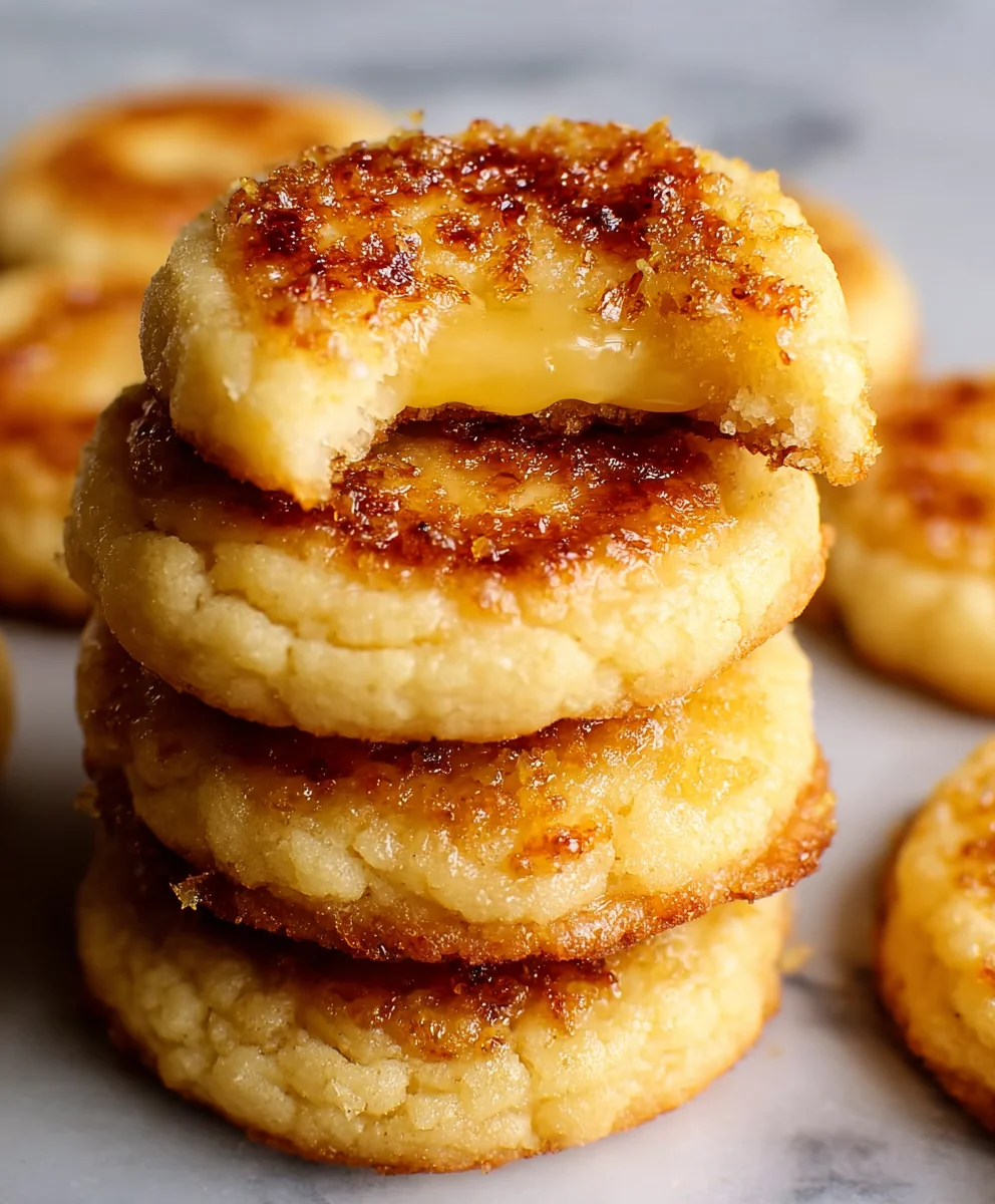 Lemon Crème Brûlée Cookies-Sweet Dessert Treat