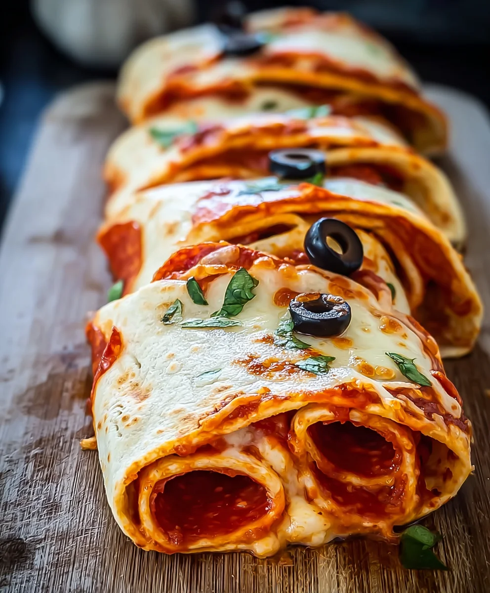 Easy Baked Beef Pizza Wraps - Quick Dinner Idea