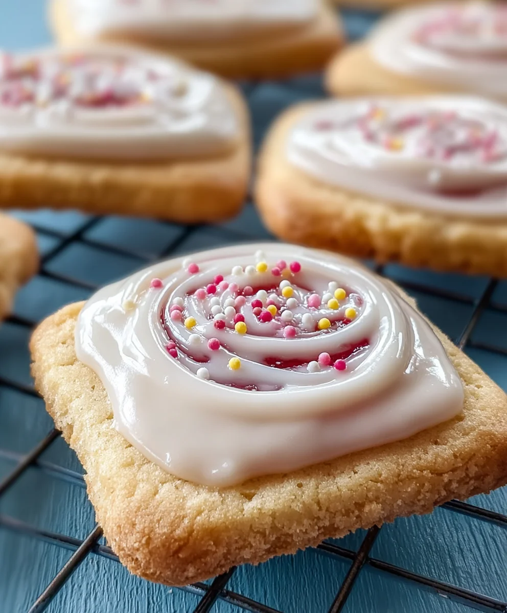 Frosted Pop-Tart Cookies-Easy Dessert Recipe