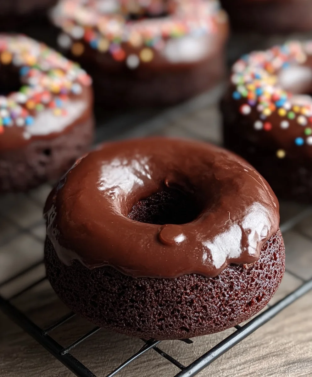 Easy Chocolate Baked Donuts-Quick Homemade Treat
