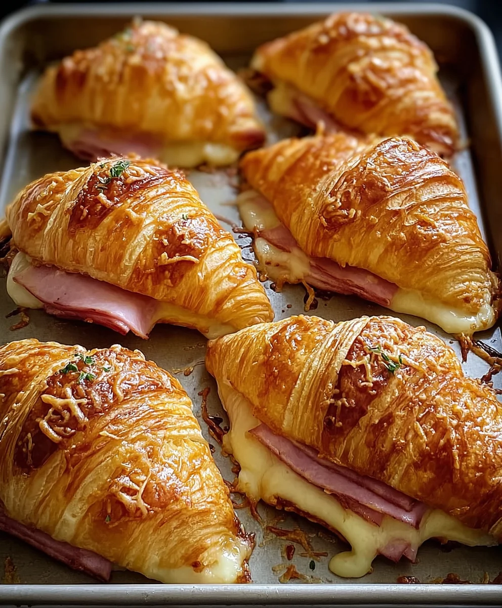 Easy Baked Beef Beef Ham Cheese Croissants