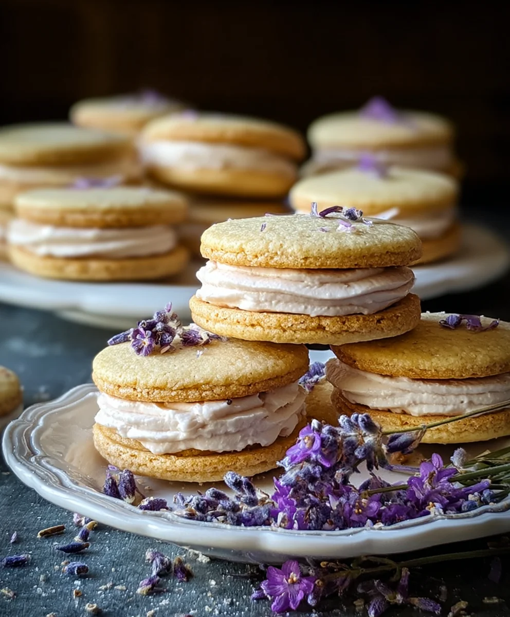 Lemon Lavender Sandwich Cookies-Delightful Treats