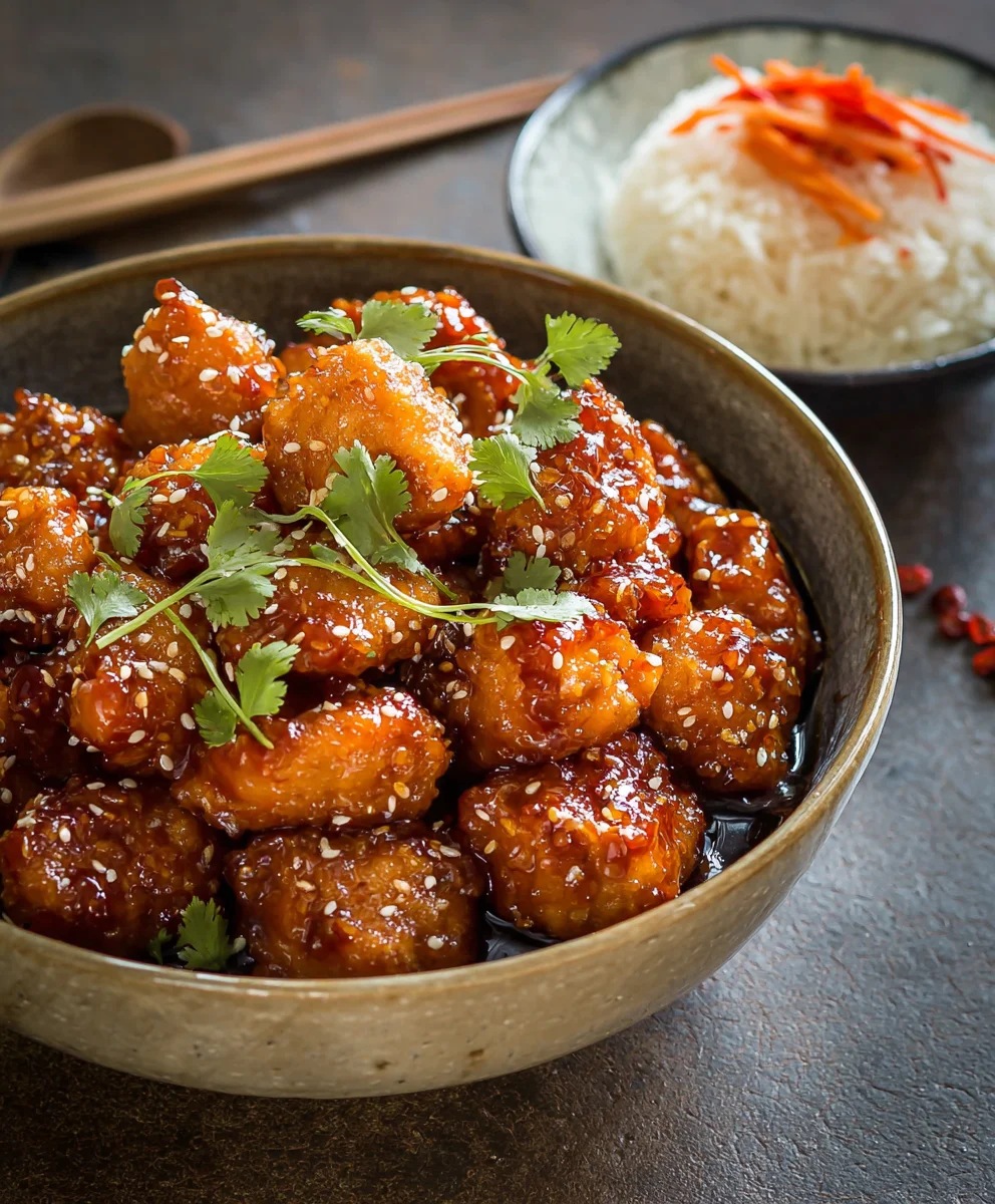 Spicy-Sweet General Tso's Chicken Recipe-Easy-Fast