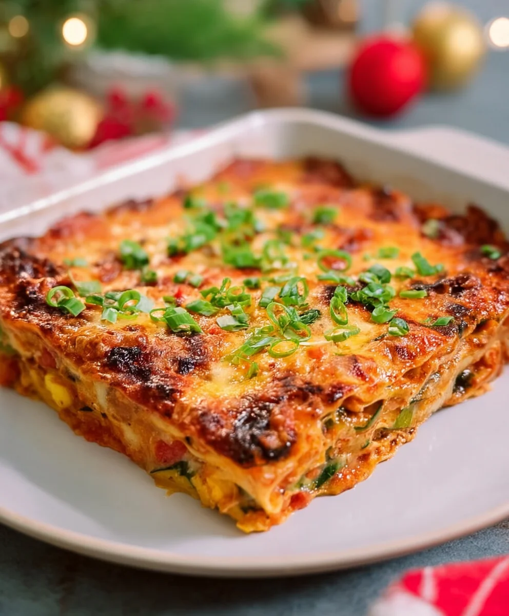 Easy Veggie Mexican Lasagna Recipe-Flavorful Dinner