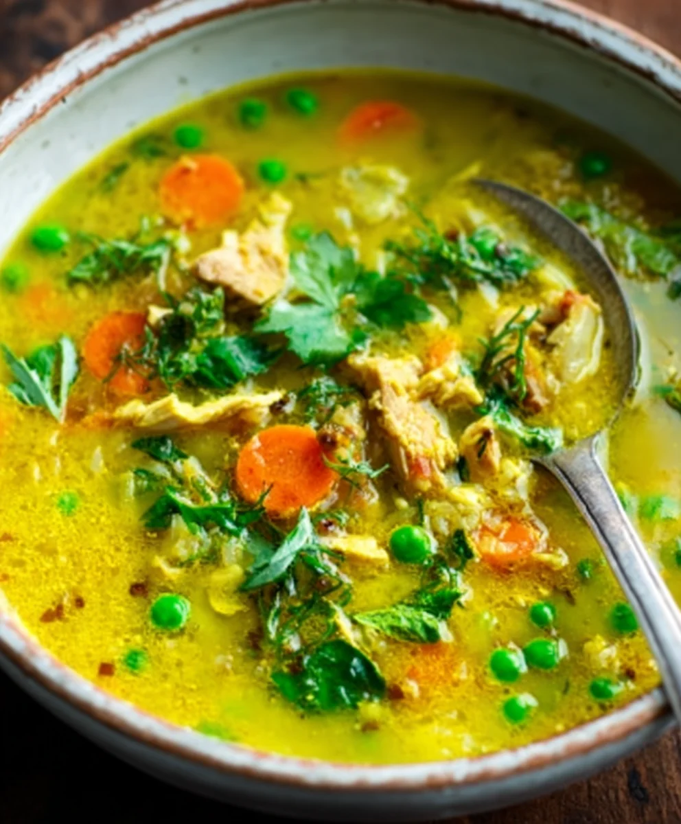Healing Turmeric Chicken Soup Anti Inflammatory