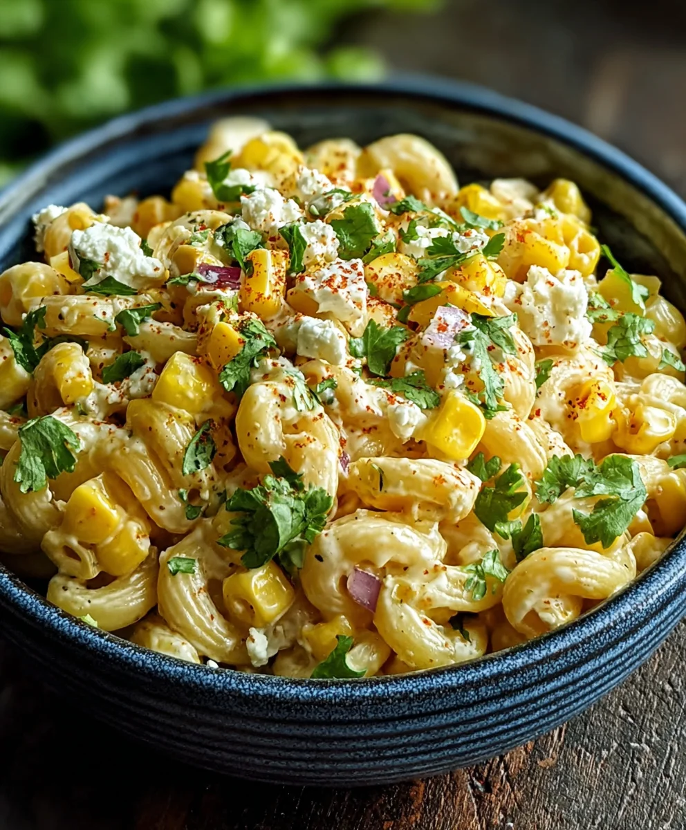 Mexican Street Corn Pasta Salad Recipe - Easy & Delicious