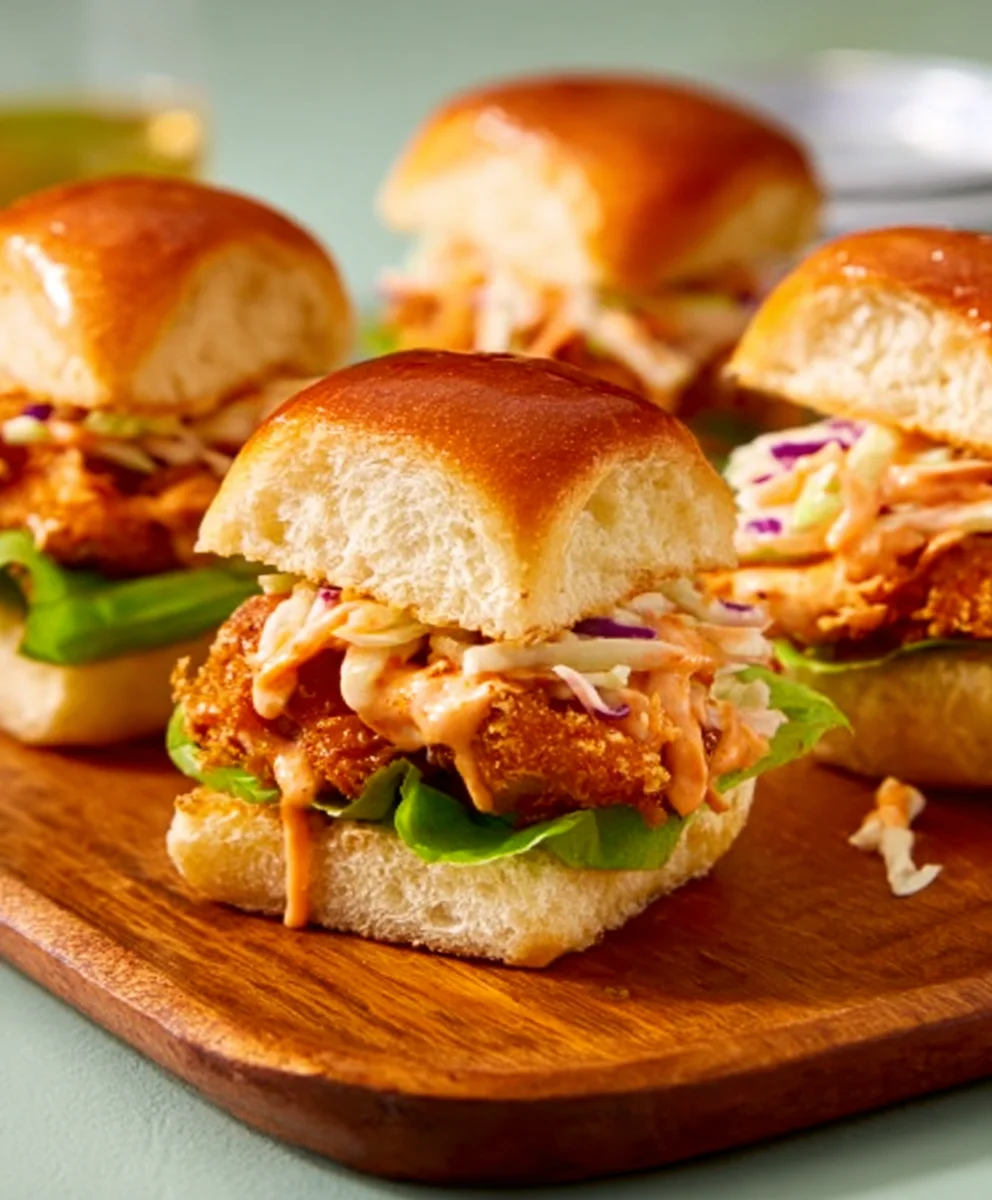 Bang Bang Chicken Sliders-Easy Spicy Mayo Bites
