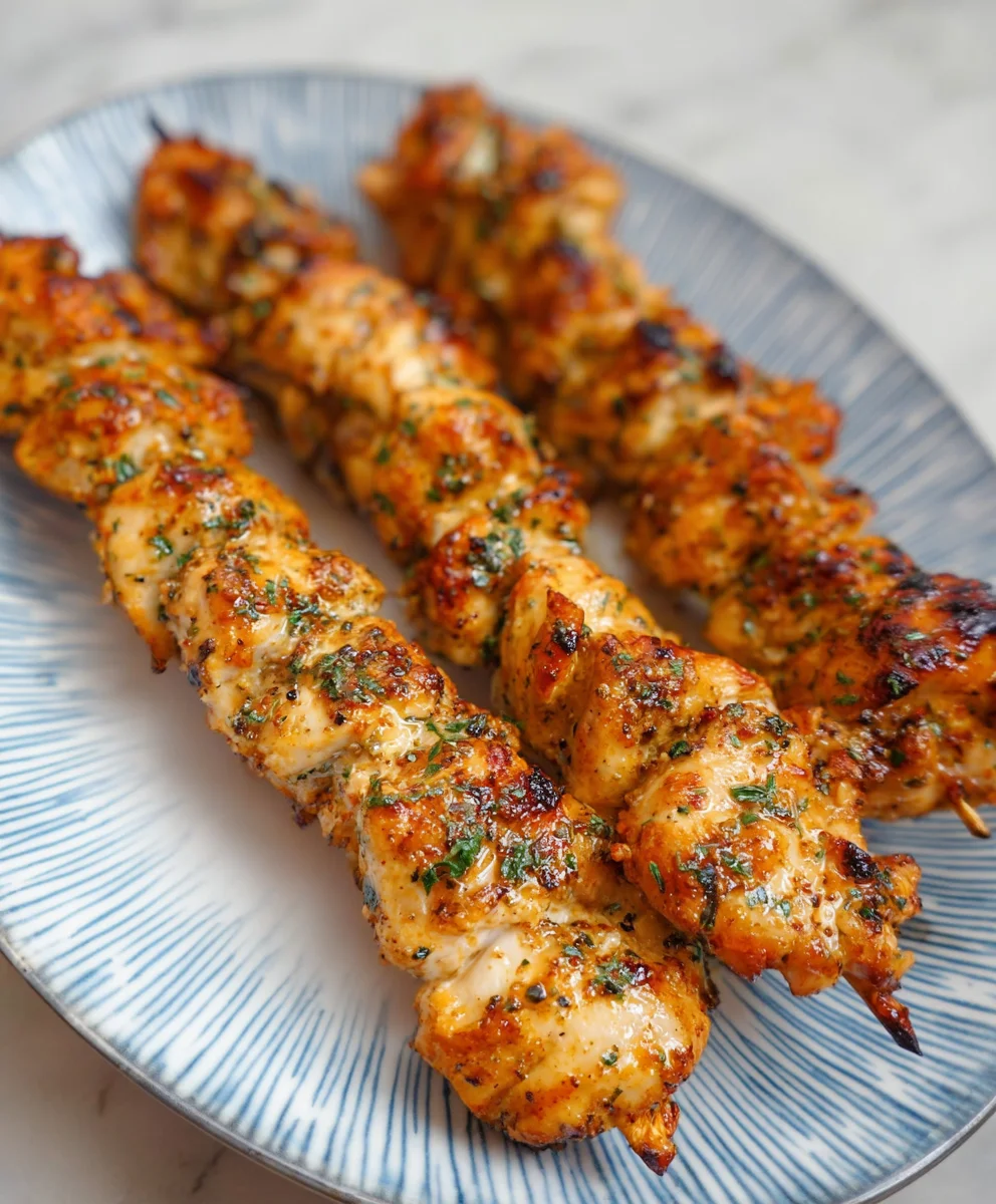 Easy Air Fryer Chicken Skewers - Juicy & Flavorful