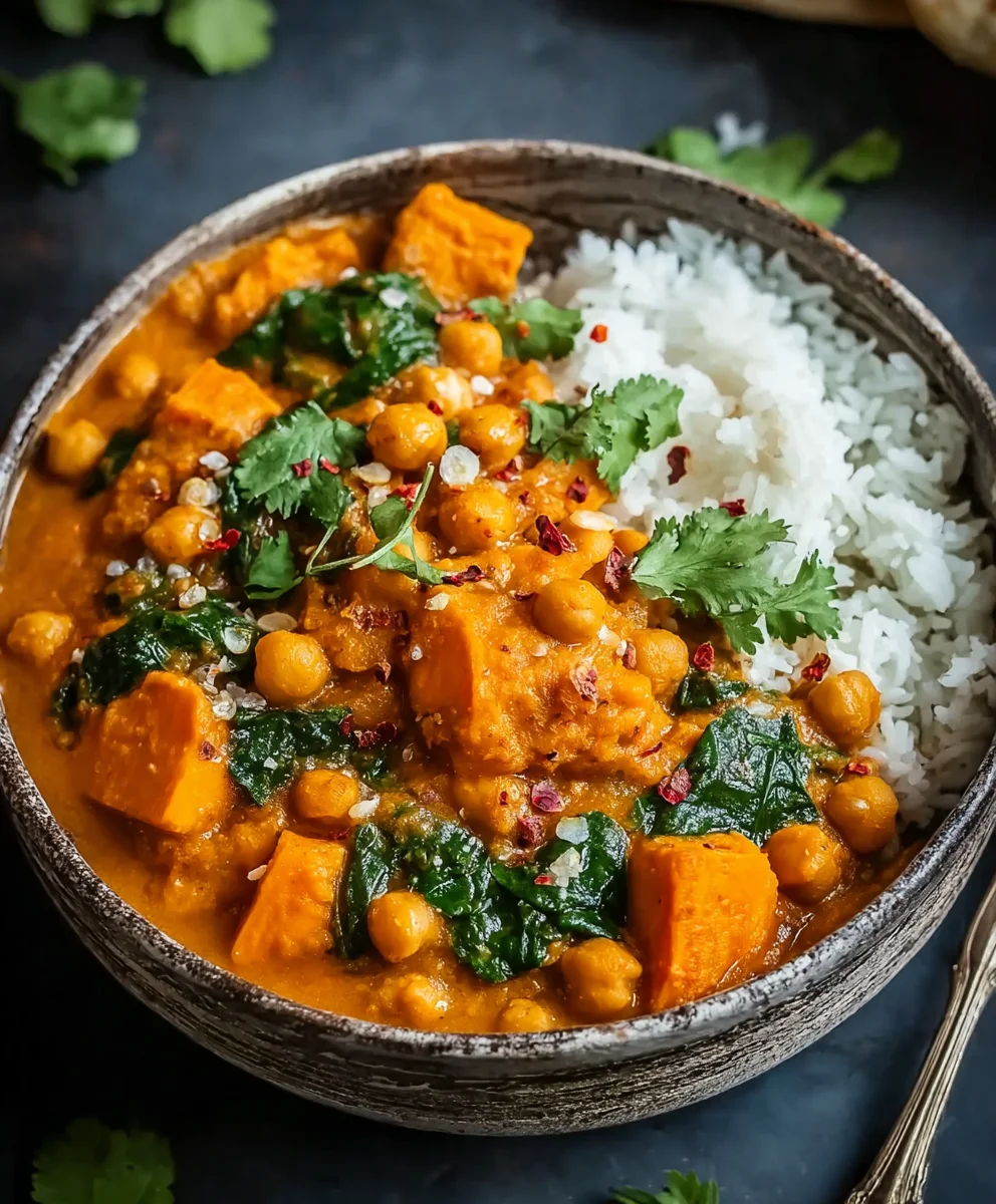 Sweet Potato Chickpea Curry - Easy Vegan Comfort Food