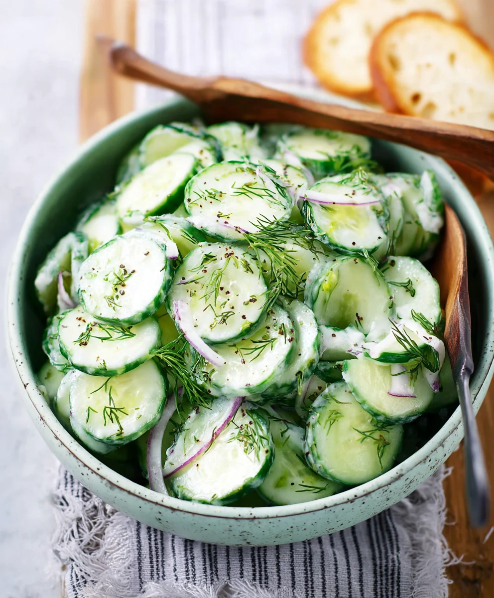 Cucumber Dill Salad Recipe - Fresh & Easy Summer Side