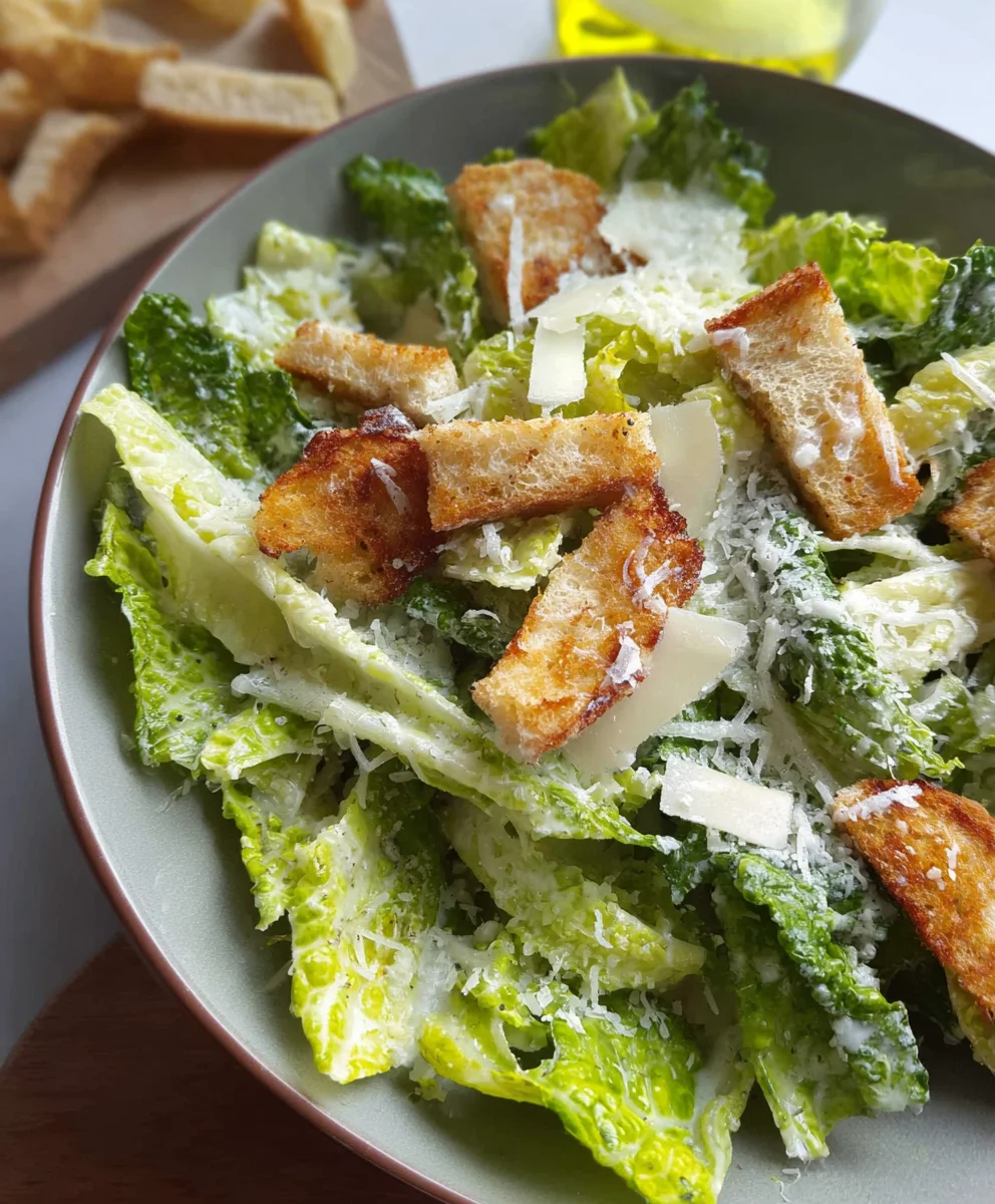 Delicious Vegetarian Caesar Salad - Easy & Quick Recipe