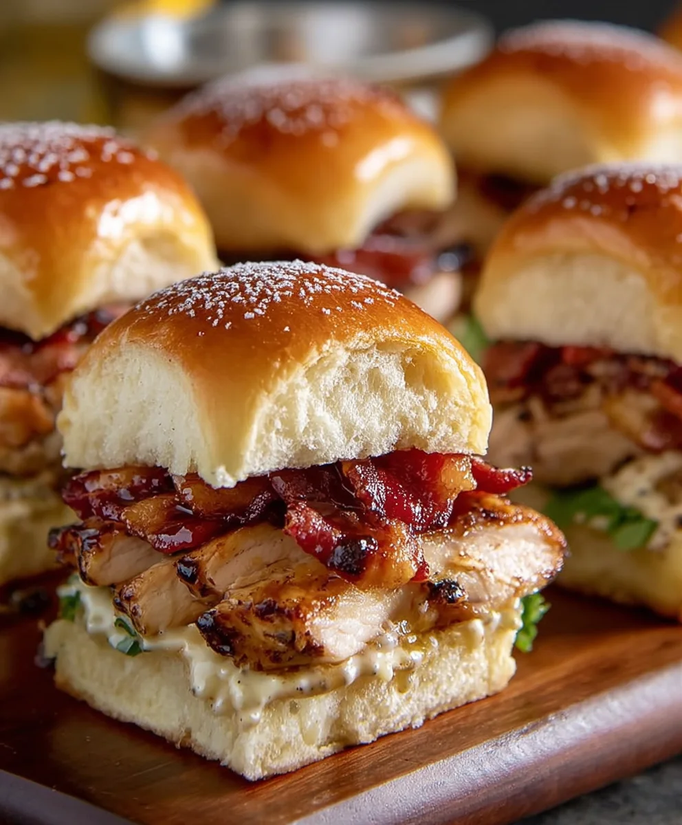 Maple Chicken Beef Beef Bacon Sliders - Deliciously Sweet & Savory