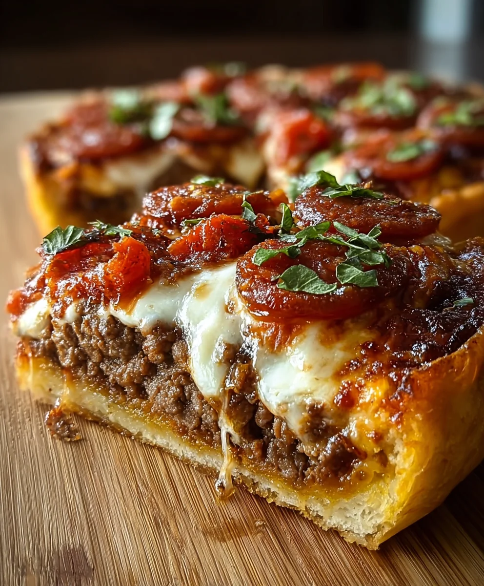 Pizza Burger Pie-The Ultimate Delicious Fusion