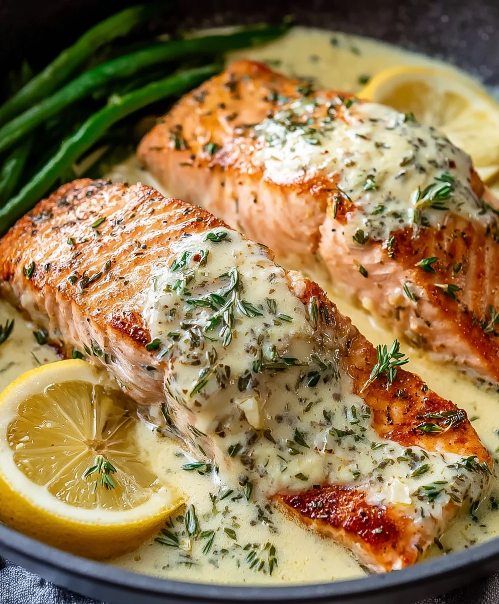 Easy Creamy Lemon Butter Salmon Recipe