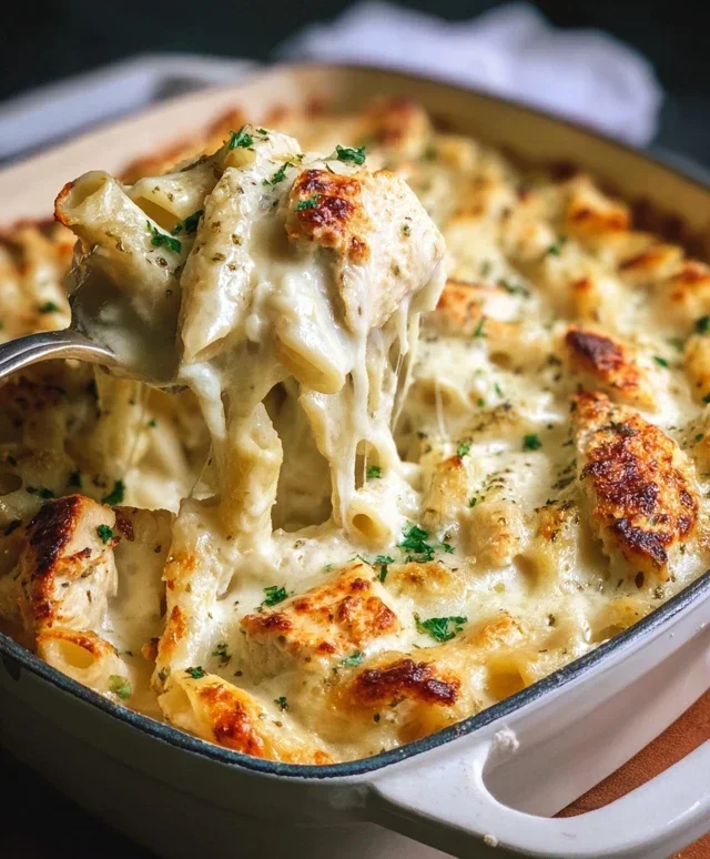 Chicken Alfredo Bake