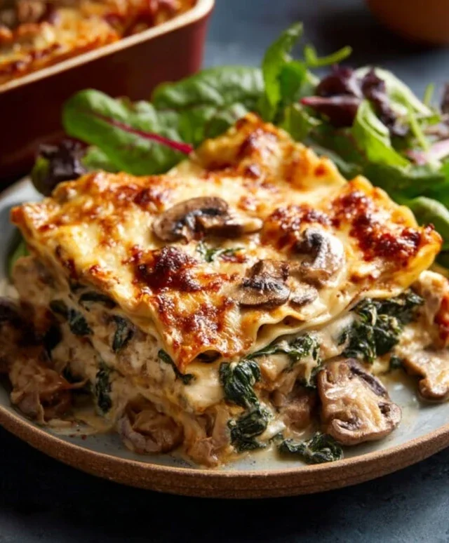 Mushroom And Spinach Lasagna Recipe