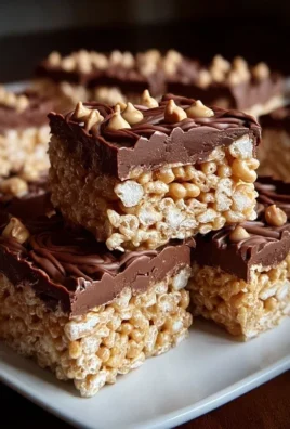 Chocolate Peanut Butter Rice Krispie Squares