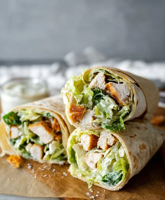 Chicken Caesar Wraps
