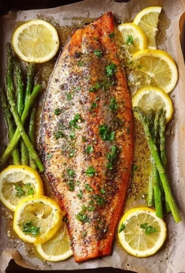 Baked Rainbow Trout with Lemon, Pepper, and Garlic
