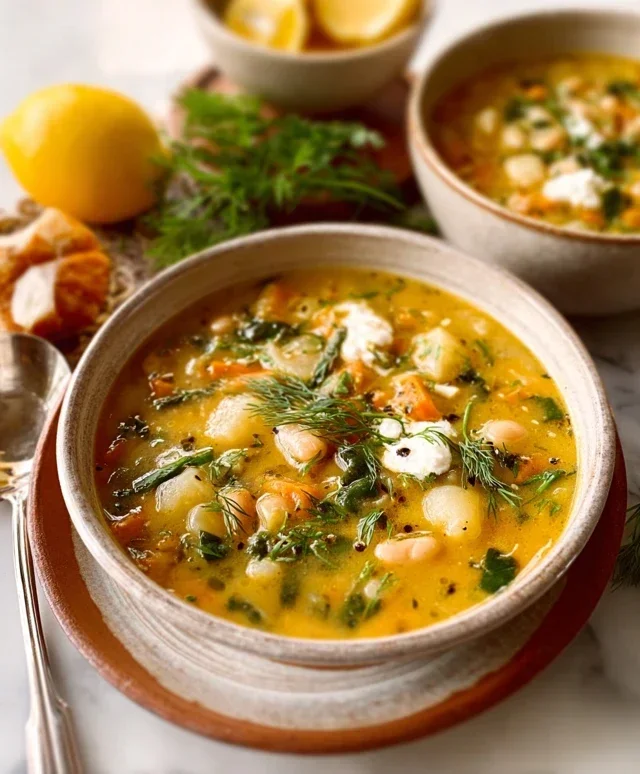 Lemon-Dill White Bean & Potato Soup