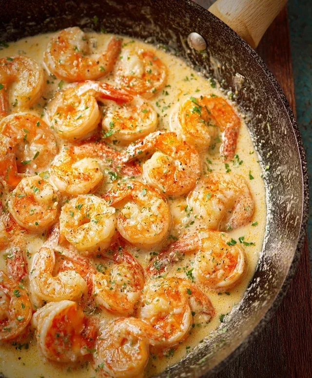 Creamy Garlic Shrimp (15 mins)