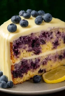 Blueberry Cake with Lemon Cream Cheese Frosting
