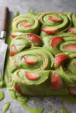 Strawberry Matcha Latte Rolls