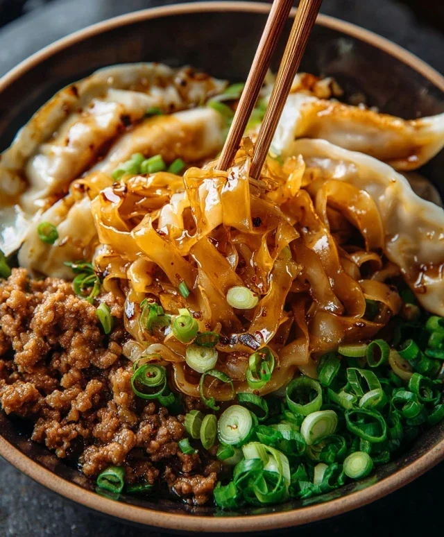 Potsticker Noodle Bowl