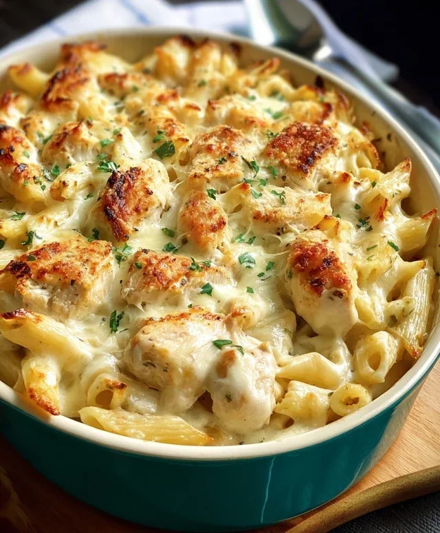 Chicken Alfredo Bake