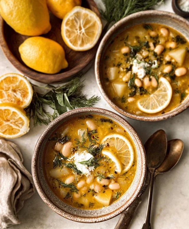 Lemon-Dill White Bean & Potato Soup