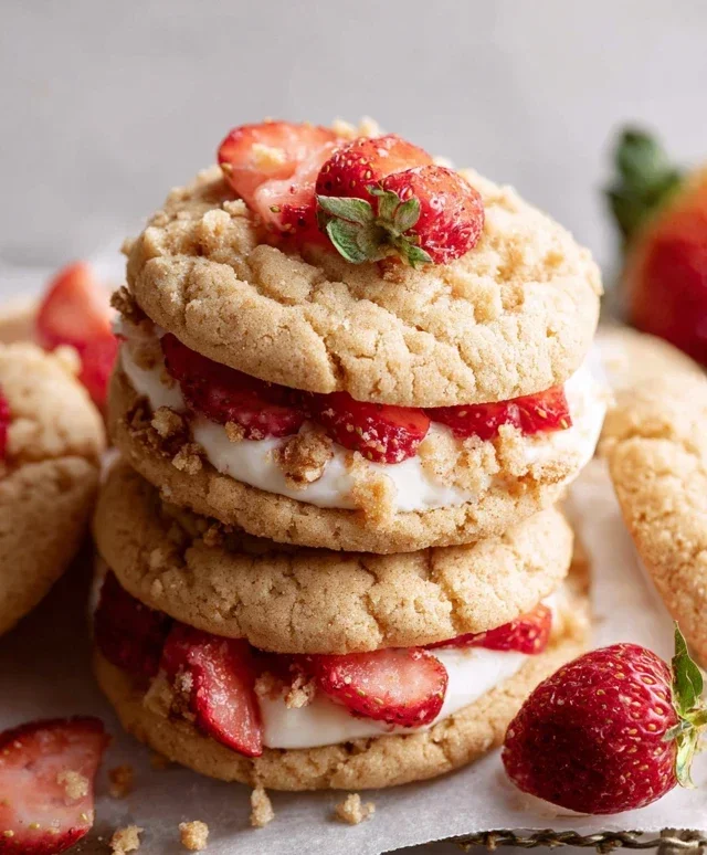 Strawberry Shortcake Cookies