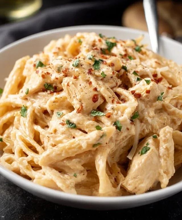 Crock Pot Creamy Cajun Chicken Pasta