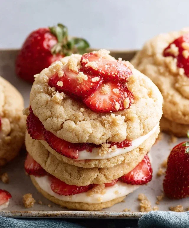 Strawberry Shortcake Cookies