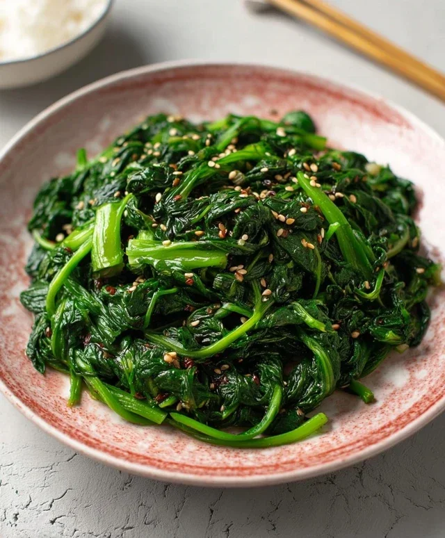 Korean Spinach Side Dish (Sigeumchi Namul)