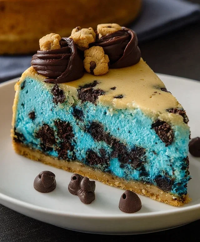 Cookie Monster Cheesecake