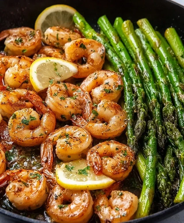 Lemon Garlic Shrimp and Asparagus (20-Minutes)
