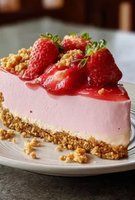 Strawberry Crunch Pink Cheesecake