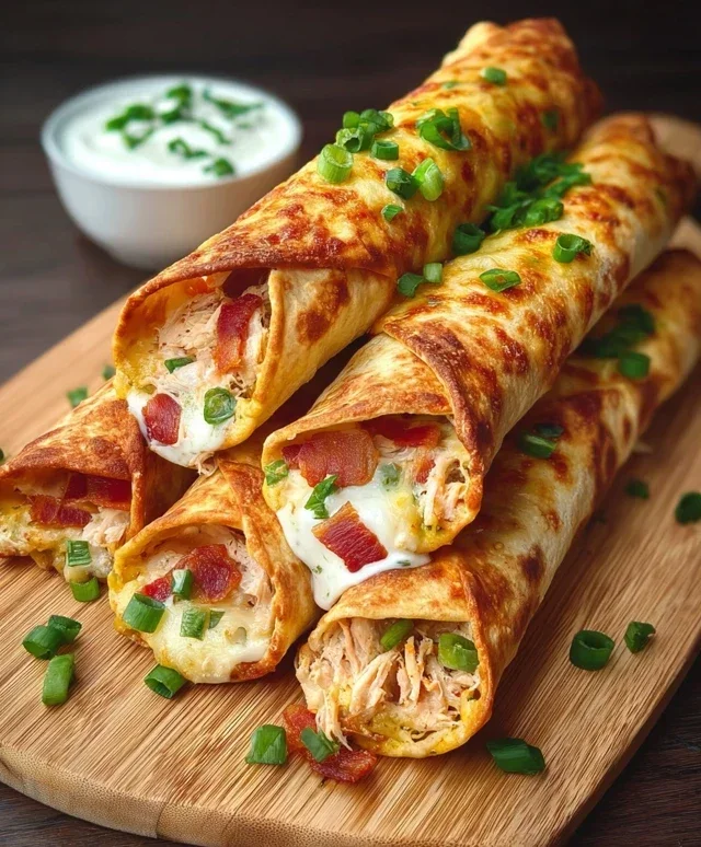Jalapeno Popper Chicken Taquitos