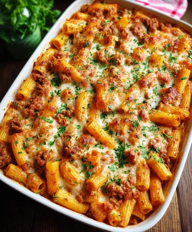 Baked Rigatoni with Sausage