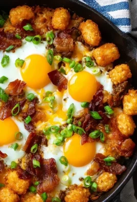 Beef Beef Bacon Egg And Cheese Breakfast Totchos